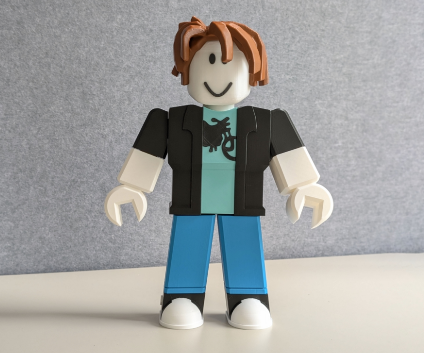 Personagem Roblox impresso em 3D